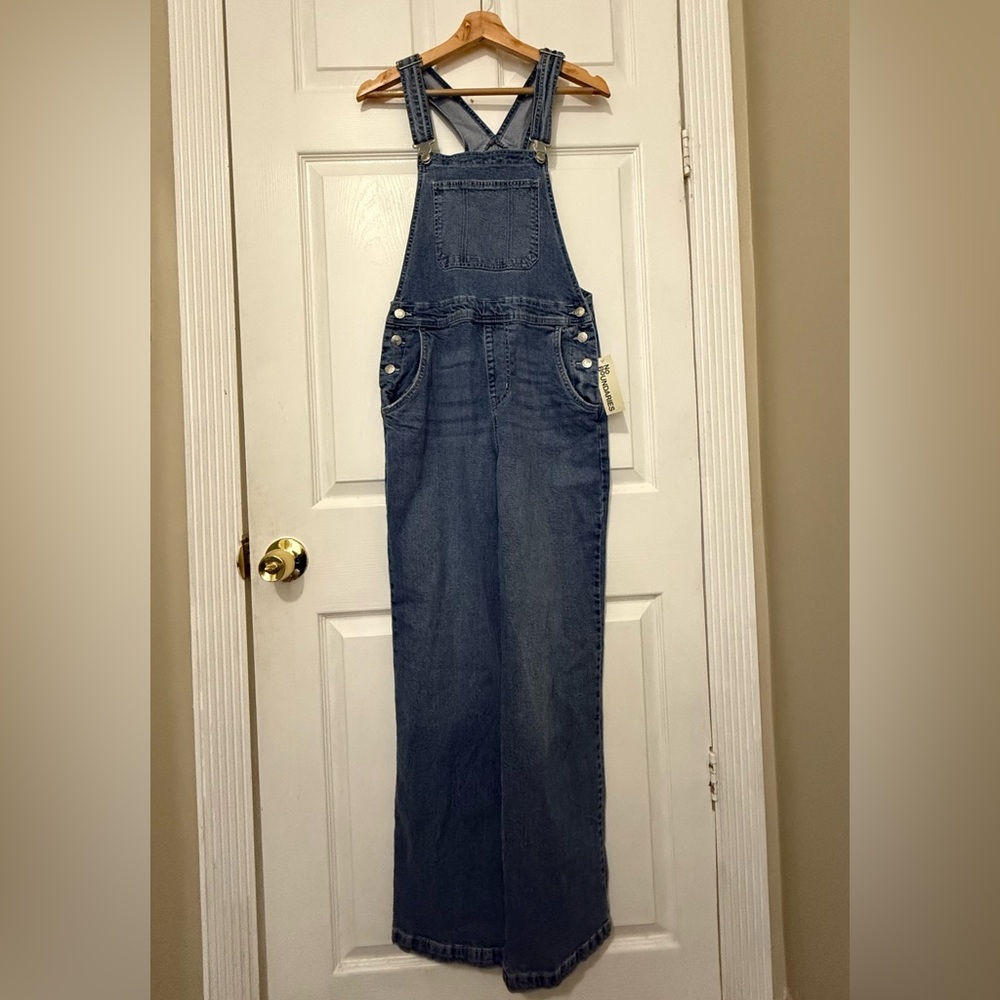 No Boundaries Classic Blue Women's Overalls